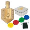 Extguds Put and Take Spinner Dice Game, Game of Chance, Gambling Top Dice Type Game, Solid Brass ANTE-UP (Dice Brass) view 1