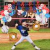 Baseball Party Decorations, Baseball Birthday Party Supplies Kit, Include Sport Themed Backdrop, Happy Birthday Banners, Tabelcloth, Baseball Balloons, Cake&Cupcake Toppers view 4