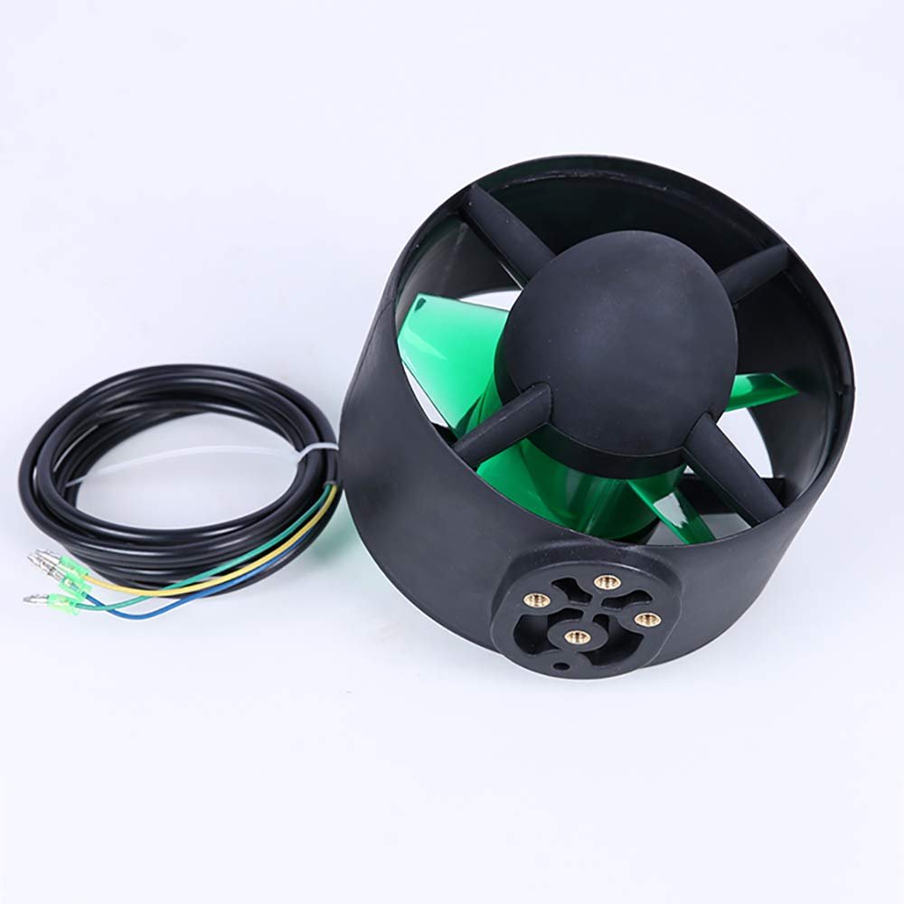 LeTkingok High Speed 800W ROV Underwater Propeller DIY Fishing Boat Kayaking Modified Submersible Robot Propeller 24-48V 10A 130N (Reverse)