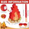 Sosation Camping Campfire Piata Fake Flame Birthday Party Decoration Camping Adventure Baby Shower Photo Props with Stick Blindfold Paper Confetti Set for Kids Boys and Girls, 16.1 x 10.2 x 2.8 Inch view 2