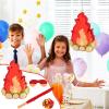 Sosation Camping Campfire Piata Fake Flame Birthday Party Decoration Camping Adventure Baby Shower Photo Props with Stick Blindfold Paper Confetti Set for Kids Boys and Girls, 16.1 x 10.2 x 2.8 Inch view 4