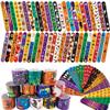 SUNPROUND Halloween Slap Bracelet,100Pcs Slap Bracelet Wristbands with Spider Pumpkin Ghost Zombie Bat Witches Design Snap Bracelet for Kids Party Favors Toys Prizes Goodie Bags Fillers view 1