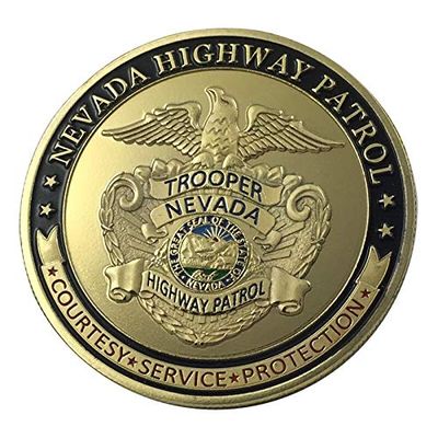 Nevada Highway Patrol | Trooper | Gold Plated Challenge Coin
