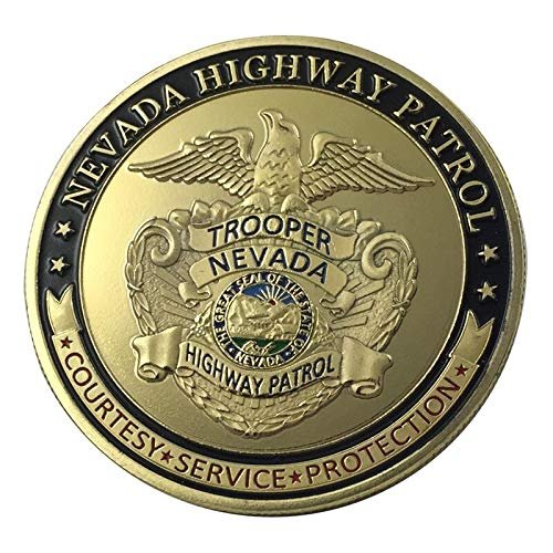 Nevada Highway Patrol | Trooper | Gold Plated Challenge Coin