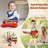 Kids Guitar 2 in 1 Musical Instruments for Kids Piano Toddler Toy Electric Guitars with Strap Music Toys for 3 4 5 Year Old Boys Girls Gifts (Red) view 2