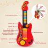 Kids Guitar 2 in 1 Musical Instruments for Kids Piano Toddler Toy Electric Guitars with Strap Music Toys for 3 4 5 Year Old Boys Girls Gifts (Red) view 4