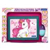 LEXiBOOK - Unicorn Educational and Bilingual Laptop Spanish/English - Toy for Children with 124 Activities to Learn Mathematics, Dactylography, Logic, Clock Reading, Play Games and Music - JC598UNIi2 view 4