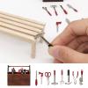 Doll House Toolbox Dollhouse Decoration Accessories, 1:12 Dollhouse Miniature Scene Model Work Tools Set view 3