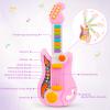 Kids Guitar 2 in 1 Musical Instruments for Kids Piano Toddler Toy Electric Guitars with Strap Music Toys for 3 4 5 Year Old Boys Girls Gifts (Pink) view 2