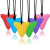 Chew Necklace for Kids Adults, Silicone Chew Toys for Kids Boys Girls with Anxiety Autism ADHD SPD Needs, Autism Sensory Necklaces for Chewing - 6 Pack view 1