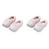 COHEALI Miniature Wooden Shoes - 4pcs Blank Mini House Decor Doll Shoes for Mini House Decor view 1