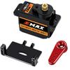 EPINON for AXIAL SCX24 Servo Metal Gear EMAX RC Servo Steering Servo with Servo Mount Bracket and Arm SCX24 Upgrade Parts (Red) view 1