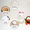 Bunny White Bunny rattles Toy for Young Children, Handmade Woolen Toy with Strict Quality Testing Process, Usable as House Decoration (White Bunny Rattles) view 3
