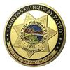 Montana Highway Patrol | Trooper | Service and Protection | Gold Plated Challenge Coin view 1