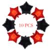 18 Inch Red Black Star Shape Foil Balloon,10pcs Mylar Helium Balloons Star Balloons for Party Decoration view 2