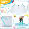 2 Pcs Pool Storage Bag 57  30 Inch Pool Storage Swimming Bag Large Hanging Net Swimming Accessories Organizer for Inflatables, Floats, Football, Basketballs, Garage Supplies view 2