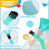 2 Pcs Pool Storage Bag 57  30 Inch Pool Storage Swimming Bag Large Hanging Net Swimming Accessories Organizer for Inflatables, Floats, Football, Basketballs, Garage Supplies view 3