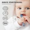 10 Pcs Silicone Baby Spoons and Forks, Chewable Utensils for Self-Feeding, Kids Utensils for Over 6 Months Babies view 2