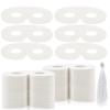 Vinsot 180 Pack Blank White Paper Masquerade Eye Masks Bulk with Elastic Ropes Pre-punched DIY Decorating Masks for Cosplay Carnival & Mardi Gras Parties, Costume Accessory, Photo Booth Props view 1