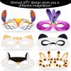 Vinsot 180 Pack Blank White Paper Masquerade Eye Masks Bulk with Elastic Ropes Pre-punched DIY Decorating Masks for Cosplay Carnival & Mardi Gras Parties, Costume Accessory, Photo Booth Props view 4