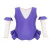 Agoky Kids Girls Halloween Circus Ringmaster Ruffle Leotard with Gloves Dress Up Trapeze Cosplay Costume Outfits Lavender 14 Years view 2