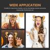 TOYANDONA Halloween Horn Headband, Gold Sheep Horns Headband Goat Devil Demon Horns Headband for Halloween Costume Cosplay Photo Props view 4