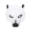 Abaodam Polar Bear Animal Mask 3D Face Mask for Halloween Party Dress up Kids Costume Prop Accessories 7.44X9.05 Inch view 1