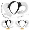 TOYANDONA Sheep Horn Headband Lightweight Horn Hair Hoop for Cosplay Party Performance and Photo Props view 2