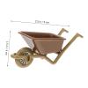 Zerodeko Miniature Wheelbarrow Simulation Cart Model 3.54X1.57X1.57In Mini Cart Ornament for Dollhouse Accessories Micro Landscape Decorations Home Desk Display view 2