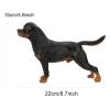 Rottweiler Simulation Model Toy Cute Dog Lifelike Rottweiler Ornaments Desktop Decoration for Child Gifts view 3
