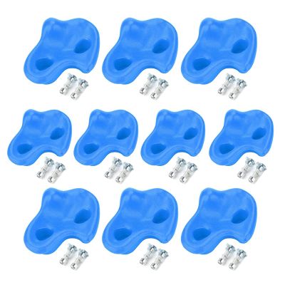 10PCS Textured Rock Climbing Stone Rocks Wall Stones Kids Assorted Kit DIY Rock Wall for Kids (Blue),Plastic Climbing Stone, Plastic Climbing Stone, 10PCS Textured Rock ClimbiClimbing Stone Plas