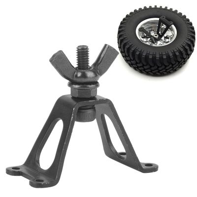 1/10 Simulation Rear Spare Wheel Rack,Rear Spare Wheel Rack, Metal Spare Tire Rack, DIY RC Car Accessory Fit for for Axial for SCX10 D90 RC Crawler Car, Rear Spare Wheel Rack, 1/10 Simulation Re