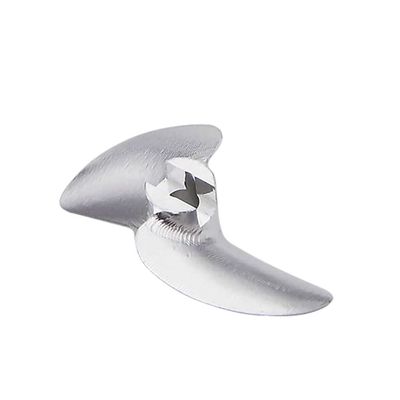 KEEYOODOK Model Boat Propeller 3.175mm 1/8" Shaft 2-Blades Aluminum 7075 32mm P1.4 Left Hand for RC Boat