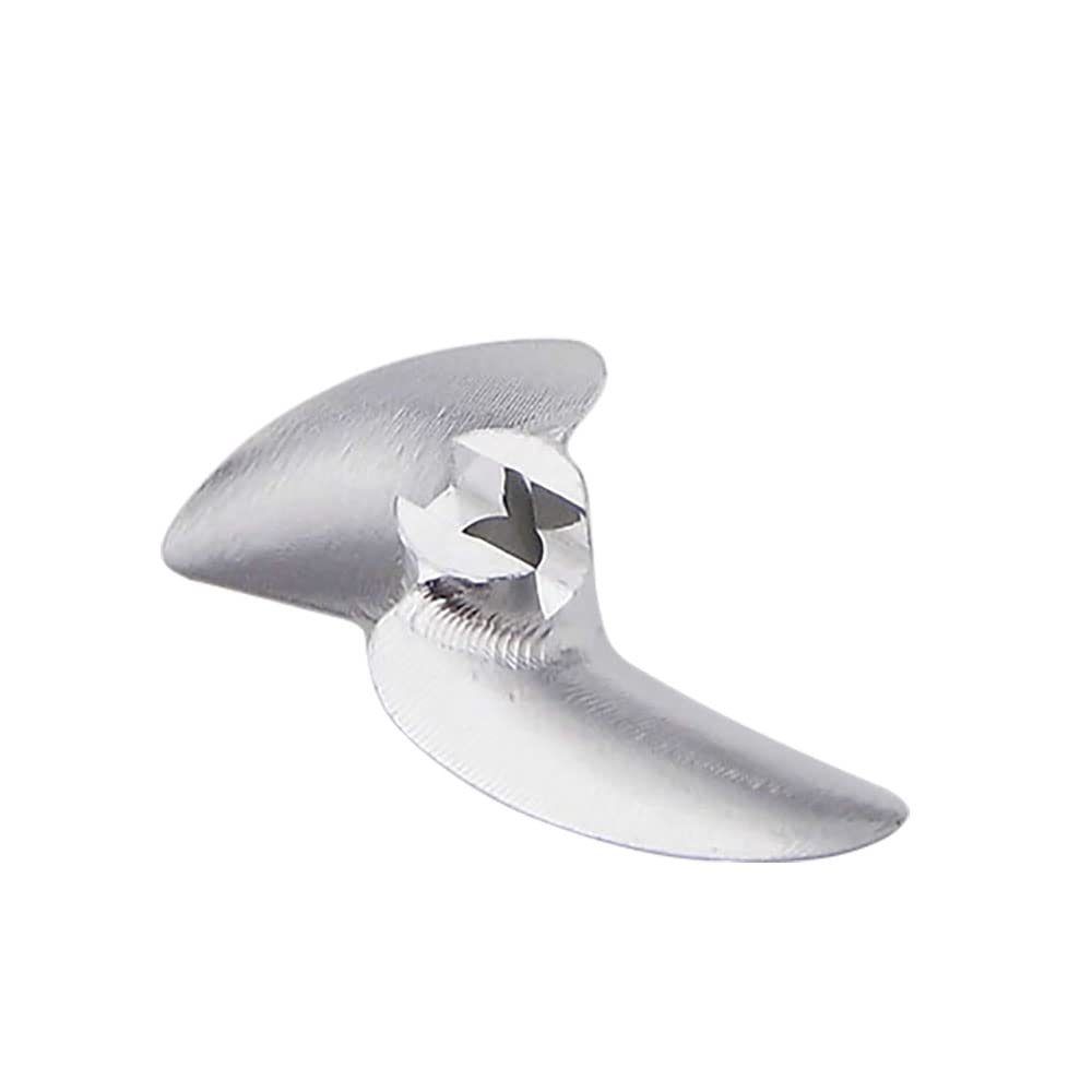 KEEYOODOK Model Boat Propeller 3.175mm 1/8" Shaft 2-Blades Aluminum 7075 32mm P1.4 Left Hand for RC Boat