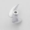 KEEYOODOK Model Boat Propeller 3.175mm 1/8" Shaft 2-Blades Aluminum 7075 32mm P1.4 Left Hand for RC Boat view 3