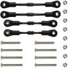 HobbyMarking 1/10 RC Car Adjustable Steering Turnbuckle Camber Linkage Rod Set for Tamiya TT-02B Chassis Hop-up Upgrade Parts view 2