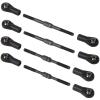 HobbyMarking 1/10 RC Car Adjustable Steering Turnbuckle Camber Linkage Rod Set for Tamiya TT-02B Chassis Hop-up Upgrade Parts view 3
