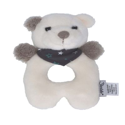 YUAKUOD Sterntaler Baby Unisex Greifling Baby Greifling Eisbr Elia - Baby Greifling, Greiflinge fr Babies, Baby Spielzeug - Ecru