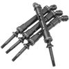 4Pcs Rear Drive Shaft, ShareGoo Transmission Axle Rear Slash CVD Driveshaft Compatible with Traxxas Slash 4X4 Nitro Rustler VXL Stampede 4X4 1/10 RC Car Truck view 2