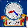 Scribbledo Writable Dry Erase Learning Clock for Kids Write & Wipe Demonstration Clock for Kids Learning to Tell Time Classrooms and Homeschool Supplies view 1