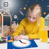 Scribbledo Writable Dry Erase Learning Clock for Kids Write & Wipe Demonstration Clock for Kids Learning to Tell Time Classrooms and Homeschool Supplies view 3