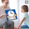 Scribbledo Writable Dry Erase Learning Clock for Kids Write & Wipe Demonstration Clock for Kids Learning to Tell Time Classrooms and Homeschool Supplies view 4