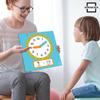 Scribbledo Writable Dry Erase Learning Clock for Kids Write & Wipe Demonstration Clock for Kids Learning to Tell Time Classrooms and Homeschool Supplies view 3