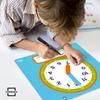 Scribbledo Writable Dry Erase Learning Clock for Kids Write & Wipe Demonstration Clock for Kids Learning to Tell Time Classrooms and Homeschool Supplies view 4