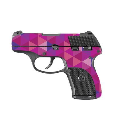 MightySkins Skin Compatible with Ruger LC9 9mm 3.12 Barrel - Pink Kaleidoscope | Protective, Durable, and Unique Vinyl Decal wrap Cover | Easy to Apply and Change Styles | Made in The USA