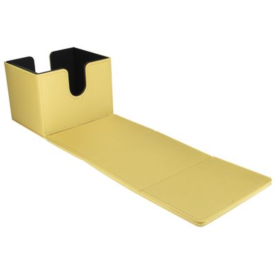 Ultra Pro - Vivid Alcove Edge Deck Box (Yellow) - Stores & Protects Up To 100 Standard Size Collectible Cards, Baseball, Gaming, Sports or Any Standard Size Cards In You Collections