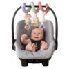 Itzy Ritzy Spiral Car Seat & Stroller Activity Toy - Stroller & Car Seat Toys for Ages 0 Months and Up - Hanging Toys Include Dangling Ring, Mirror and Textured Ribbons (Pastel Rainbow) view 1
