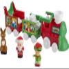 Fisher-Price Little People Toddler Toy Musical Christmas Train with Santa Elf & Reindeer Figures for Pretend Play Kids Ages 1+ Years view 1