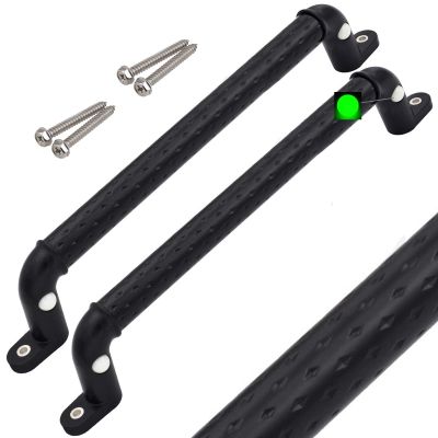 Dakzhou Set of 2 Playground Safety Handles Glow-in-The-Dark 17" Metal Non-Slip Solid Swing Set Kids Safety Hand Grips