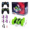 FunsLane 2 Pack Remote Control Car Toys for Kids, RC Stunt Cars with Wheel Lights, 2.4GHz Drift High Speed 4WD Off Road Double Sided 360 Rotating Cars, for Boys Girls view 3